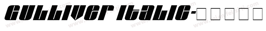 Gulliver Italic字体转换